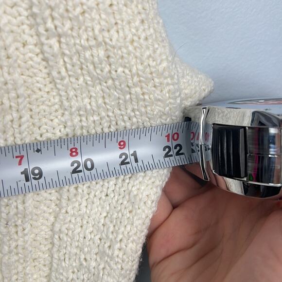 Vintage Carriage Court longline mock neck heart detail knit sweater - Picture 4 of 7